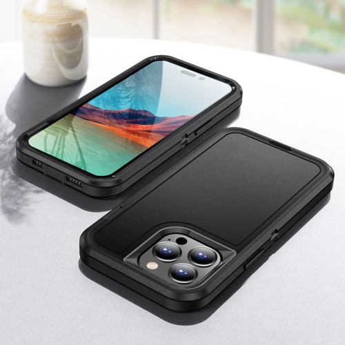 Black Tough Military Grade Drop Proof Defender Case For iPhone 15 Pro Max New Case Pty Ltd