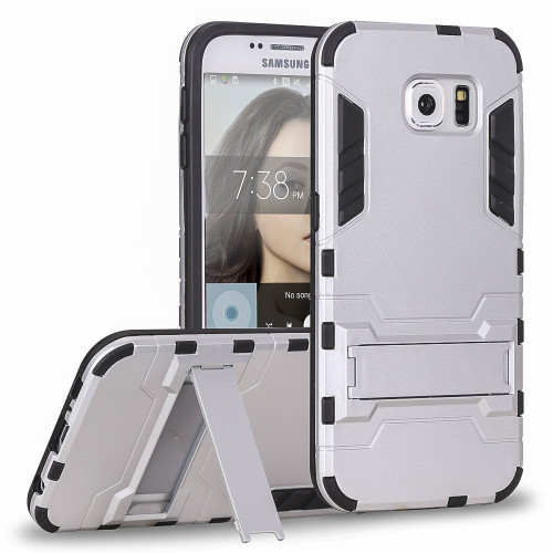 Samsung Galaxy S7 Iron Man Shockproof Armor Cover Case - Silver