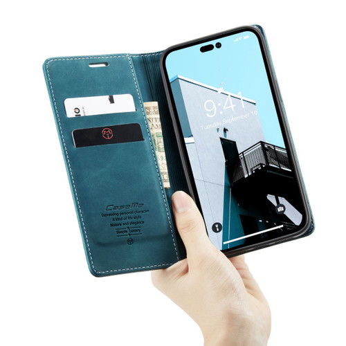Blue iPhone 15 Pro Max CaseMe Compact Flip  Wallet Case - 6