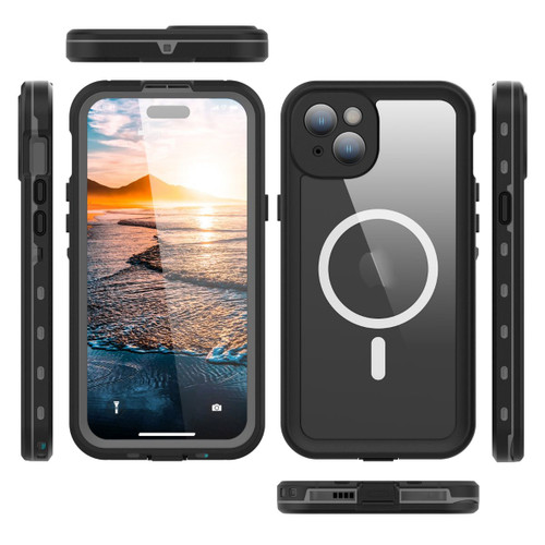 Buy iPhone 15 Plus Black Waterproof Case | Dustproof Case