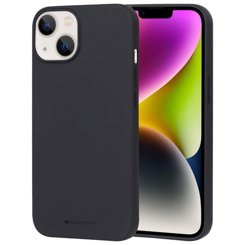 Black iPhone 15 Plus Flexible Soft Touch Case - Goospery Precision Design - 1