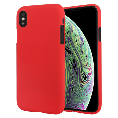 Red Genuine Goospery Soft Feeling Flexible Case Cover For iPhone XS - 1