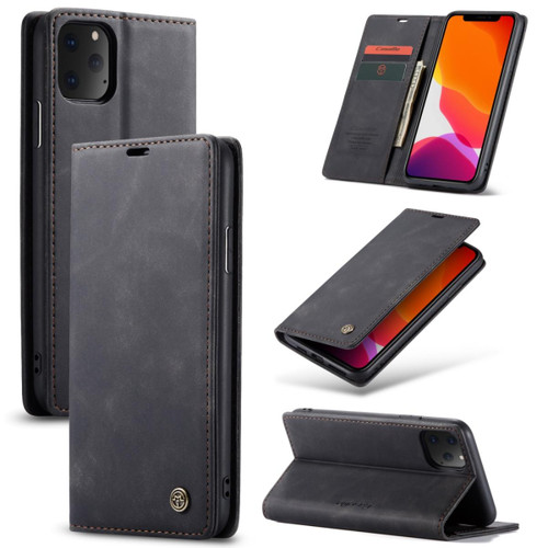 Black CaseMe Slim 2 Card Slot Wallet Case For iPhone 11 Pro Max - 1