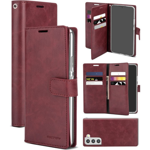 Red Wine Samsung Galaxy A15 5G Genuine Mercury Mansoor Diary Wallet - 1