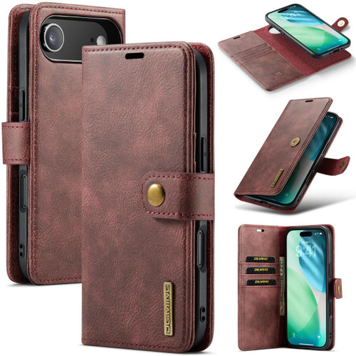Red DG.Ming Premium 2 in 1 Magnetic Case and Wallet For iPhone 17 Air - 1 Red DG.Ming Premium 2 in 1 Magnetic Case and Wallet For iPhone 17 Air - 1