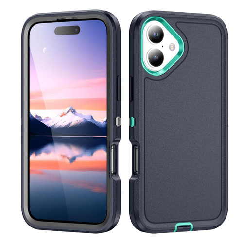 Dark Blue iPhone 17 Rugged Military Grade Heavy Duty Defender Case - 1 Dark Blue iPhone 17 Rugged Military Grade Heavy Duty Defender Case - 1