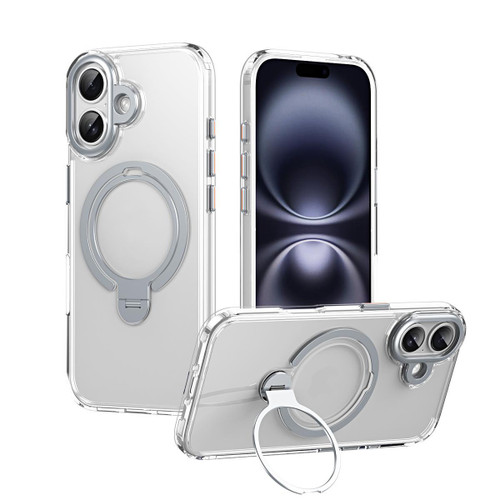 Clear iPhone 17 MagSafe Magnetic Holder Double Ring Stand Case - 1 Clear iPhone 17 MagSafe Magnetic Holder Double Ring Stand Case - 1
