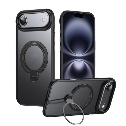 Black iPhone 17 Air MagSafe Shockproof Case with Ring Stand & Grip - 1 Black iPhone 17 Air MagSafe Shockproof Case with Ring Stand & Grip - 1