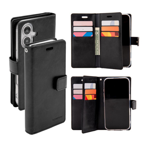 Black Executive Mercury Mansoor MagSafe Wallet Case for iPhone 16 - 1
