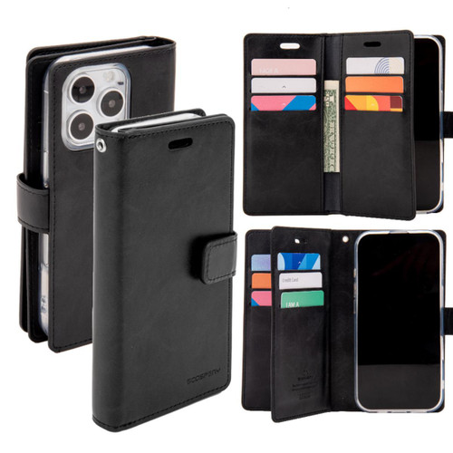 Black Elegant Mercury Mansoor MagSafe Wallet Case for iPhone 16 Pro - 1