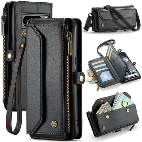 Black CaseMe C36 Retro Leather Wallet Case with Stand For Google Pixel 8 Pro - 1 Black CaseMe C36 Retro Leather Wallet Case with Stand For Google Pixel 8 Pro - 1