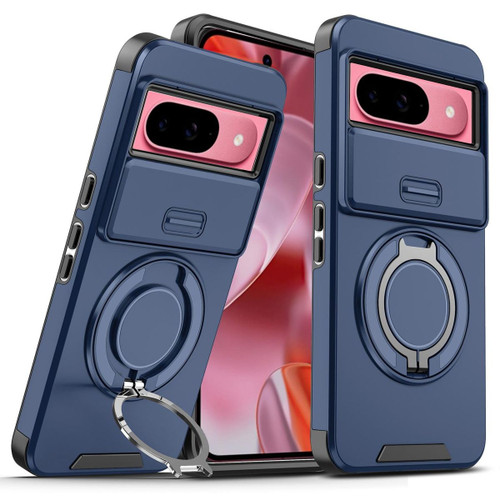 Blue Heavy Duty Rugged Shockproof Camshield Ring Case for Pixel 10 / 10 Pro - 2 Blue Heavy Duty Rugged Shockproof Camshield Ring Case for Pixel 10 / 10 Pro - 2