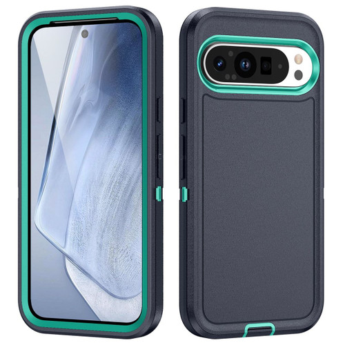 Dark Blue Rugged Armor Shockproof Case For Google Pixel 9 / 9 Pro - 1 Dark Blue Rugged Armor Shockproof Case For Google Pixel 9 / 9 Pro - 1