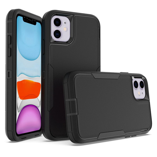 Black Compact Military Armour Case Heavy Duty Protection for iPhone 11 - 1