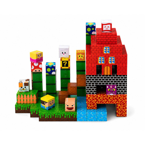 Building Cubes 150 Piece Retro 8-Bit Adventure STEM Toy Kids
