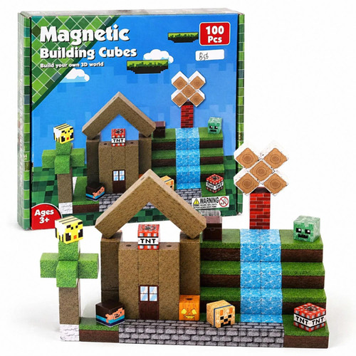 Building Blocks 100PCS Set Toy Block Craft Skyblock Adventure