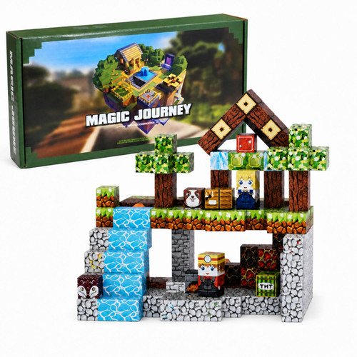 Pixel Adventure Mining Cave  Building Blocks Playset 100PCS