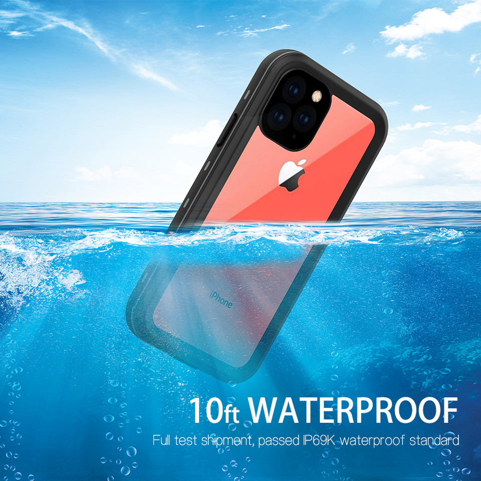 Black iPhone 11 Pro Waterproof Dirtproof Shock Proof Case New Case