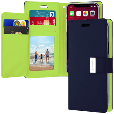 Smart Navy iPhone 11 Pro MAX Genuine Rich Diary Wallet Card Case - 1