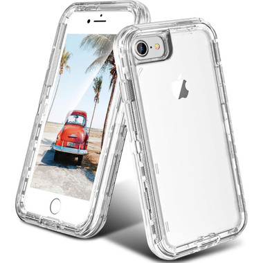 Clear Heavy Duty Defender Military Belt Clip Holster Case For iPhone 7 Plus / 8 Plus - 1