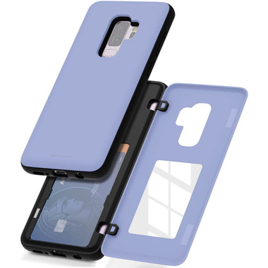 Lilac Goospery Magnetic Door Bumper Card Holder Case For Galaxy S9 + Plus - 2
