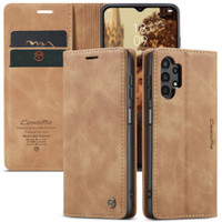 Brown Galaxy A13 CaseMe Slim Quality 2 Card Slot Wallet Case