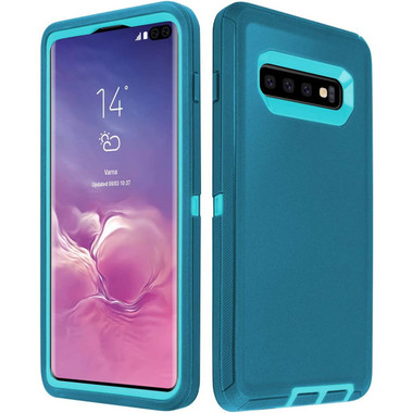 Blue Tradies Military Defender Heavy Duty Case For Galaxy S10 5G - 1