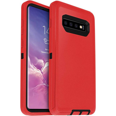 Red Heavy Duty Defender Military Grade Case For Galaxy S10 5G - 2