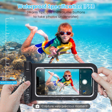 Black Galaxy A90 Waterproof Underwater Swimming Dry Bag Case Cover - 2