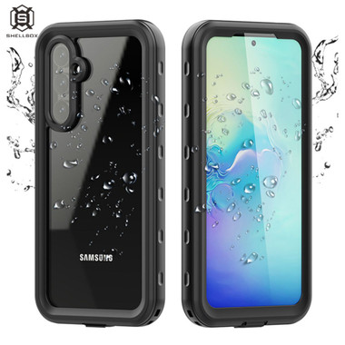 Black Galaxy A54 5G Waterproof Dirtproof Shockproof Defender Case - 2