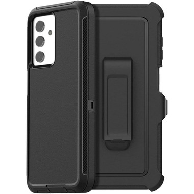 Black Military Full Body Shock Proof Defender Case For Galaxy A04s - 1