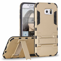 Samsung Galaxy S7 Edge Iron Man Shockproof Armor Cover Case - Gold