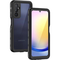 Black Galaxy A25 5G Waterproof Dirtproof Shockproof Defender Case - 1