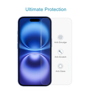 iPhone 16 Premium 9H 2.5D Tempered Glass Screen Protector - 2