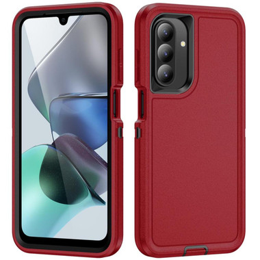 Red Galaxy A26 5G Tradies Heavy Duty Military Defender Case - 1