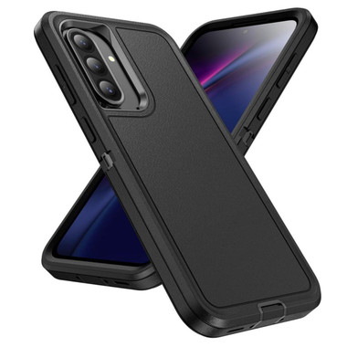 Black Galaxy A36 5G Rugged Shock / Drop Protection Defender Case - 2