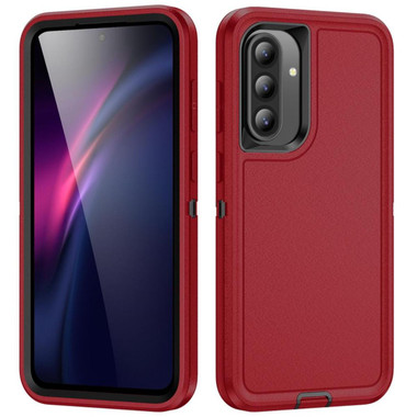 Red Tough Military Grade Drop Proof Defender Case For Galaxy A36 5G - 1