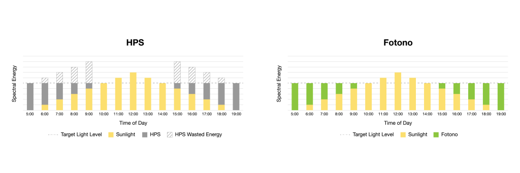 Fotono Comparison Graphs