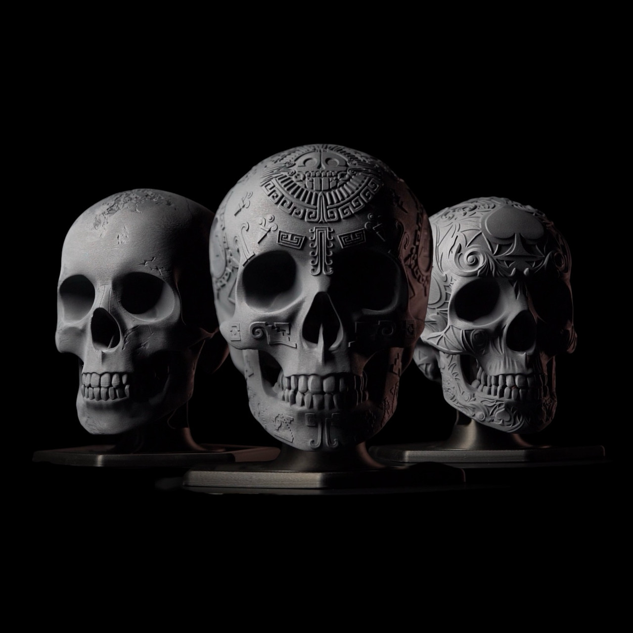 Skull Helmet Stand