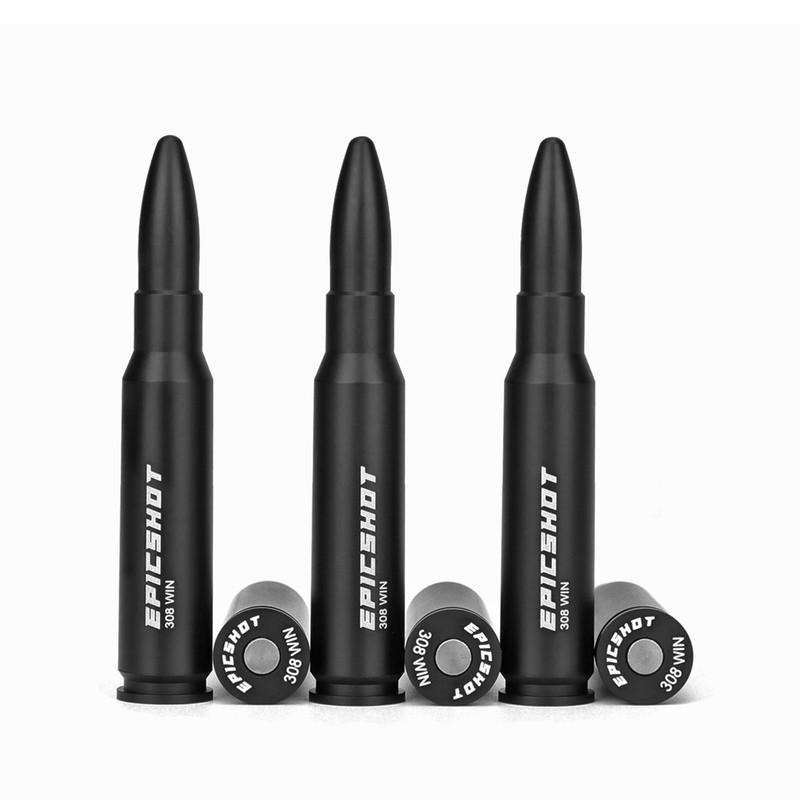Epicshot Metal Snap Caps for .308 Caliber 6 Per Pack for Safe and