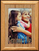 5x7 GRANDMA & ME ~ Portrait Oak Veneer Laser Cut Mat & Frame ~ Holds a 4x6 or cropped 5x7 Photo ~ Wonderful Gift Idea for Grandma from Grandchild!