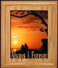 8x10 ALWAYS & FOREVER Photo Laser Name Frame ~ Anniversary Gift!