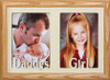 7x10 DADDY'S GIRL Double Frame ~ Holds two 4x6 or cropped 5x7 Photos ~ Father's Day Gift for Dad!