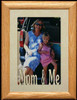 5x7 MOM & ME Portrait or Landscape Laser Cut Cream Matboard with Frame ~ Holds a 4x6 or cropped 5x7 Picture