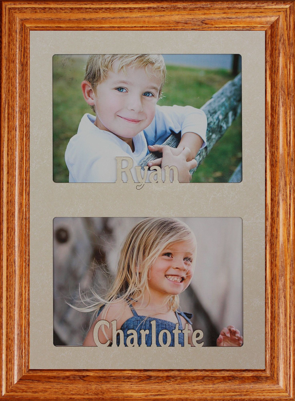 Multi Photo Frames Collage Two 4x6 Pictures with Mat or 8x10