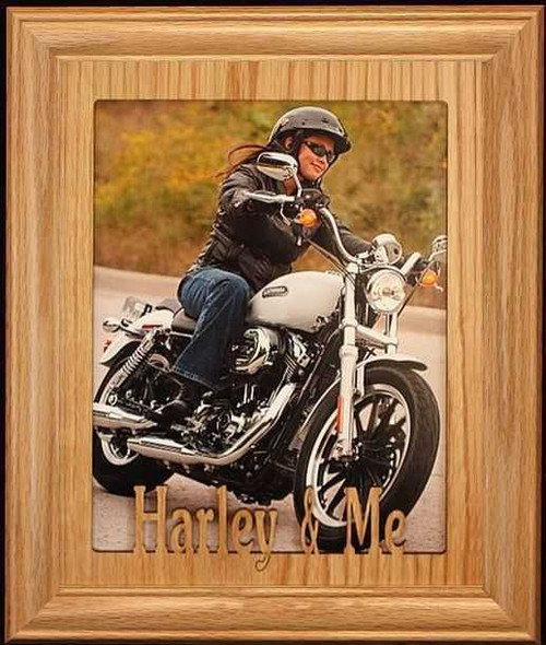 8x10 HARLEY & ME ~ Portrait or Landscape Frame ~ Gift for a Harley Davidson Lover in your Life!
