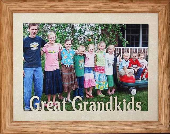 5x7 JUMBO ~ GREAT GRANDKIDS Photo Frame ~ Holds a 5x7 Photo ~ Gift for Great Grandma, Great Grandpa or Great Grandparents Great Grandkids!