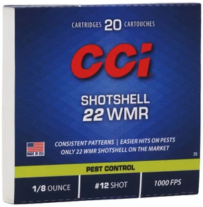 CCI Rimfire Shotshell, 22 WMR, 12 Shot