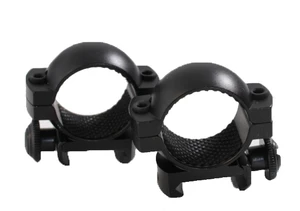 Traditions 1" Medium Matte Weaver Style Scope Rings, Black