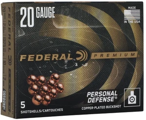 Federal Personal Defense Shotshell with FLITECONTROL Wad 20 Gauge 2 Buck Shot Size